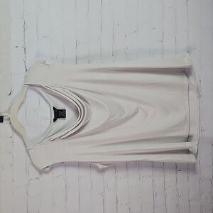George Stretch XXL / 2X White Sleeveless Shirt